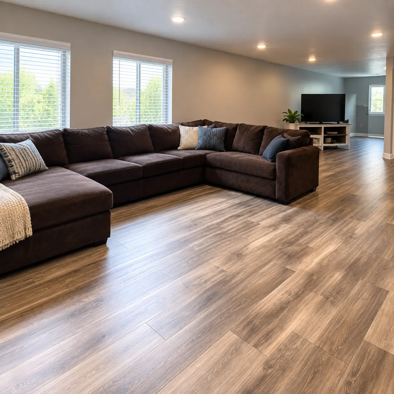 Remodeled living room