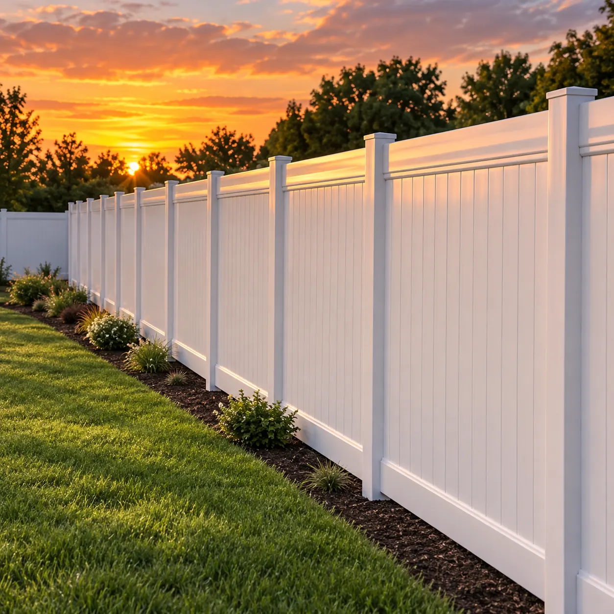Vinyl fence