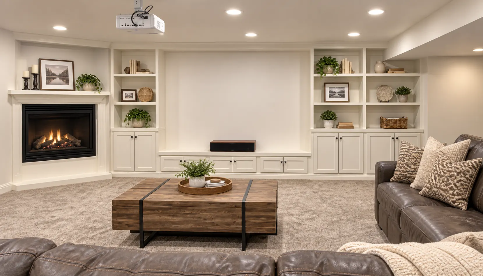 Basement living room
