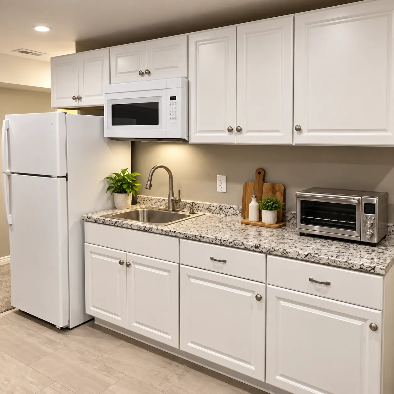 Basement kitchenette
