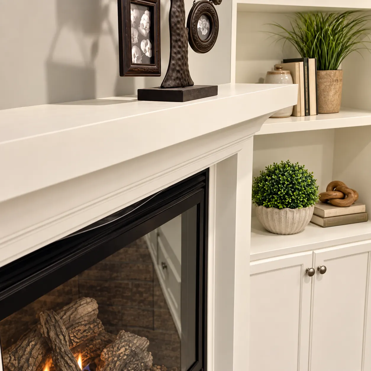 Fireplace mantel joinery