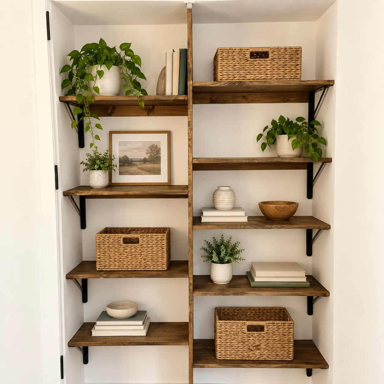 Closet shelves