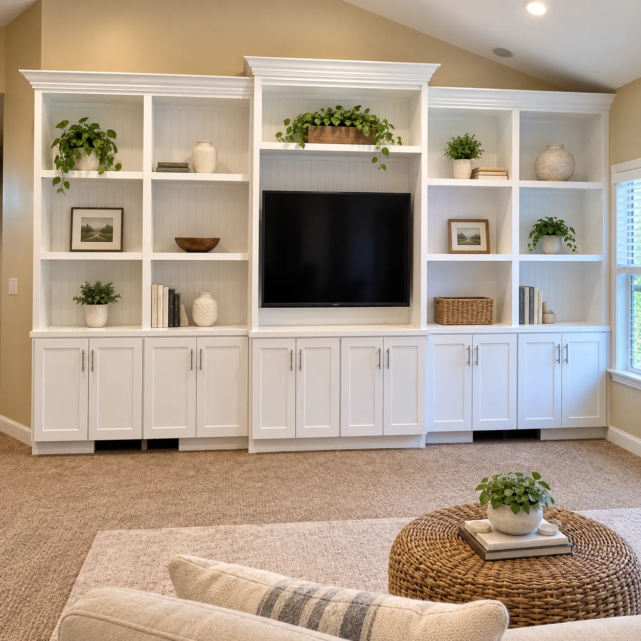 Custom entertainment cabinetry
